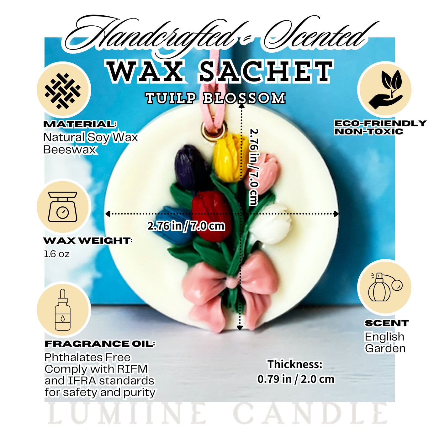Scented Wax Sachet_Tulip Charm | Air Freshener