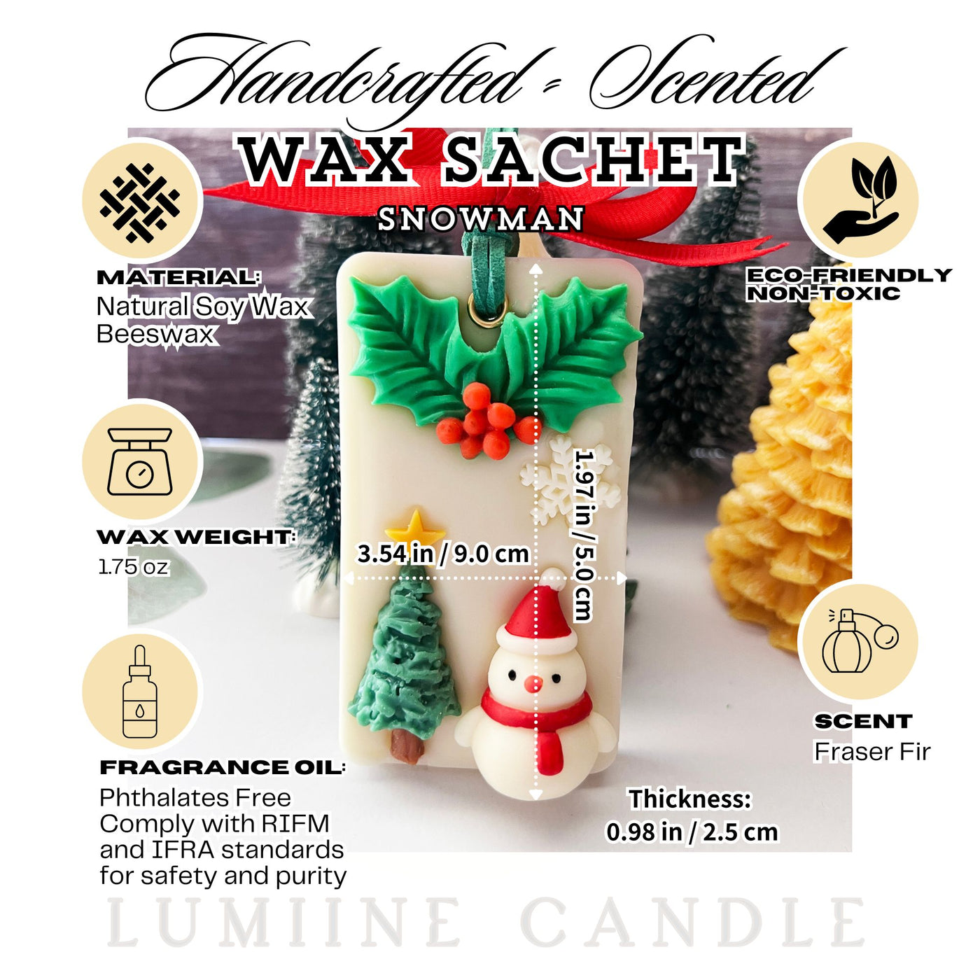 Scented Wax Sachet_Snowman ⛄️ | Air Freshener