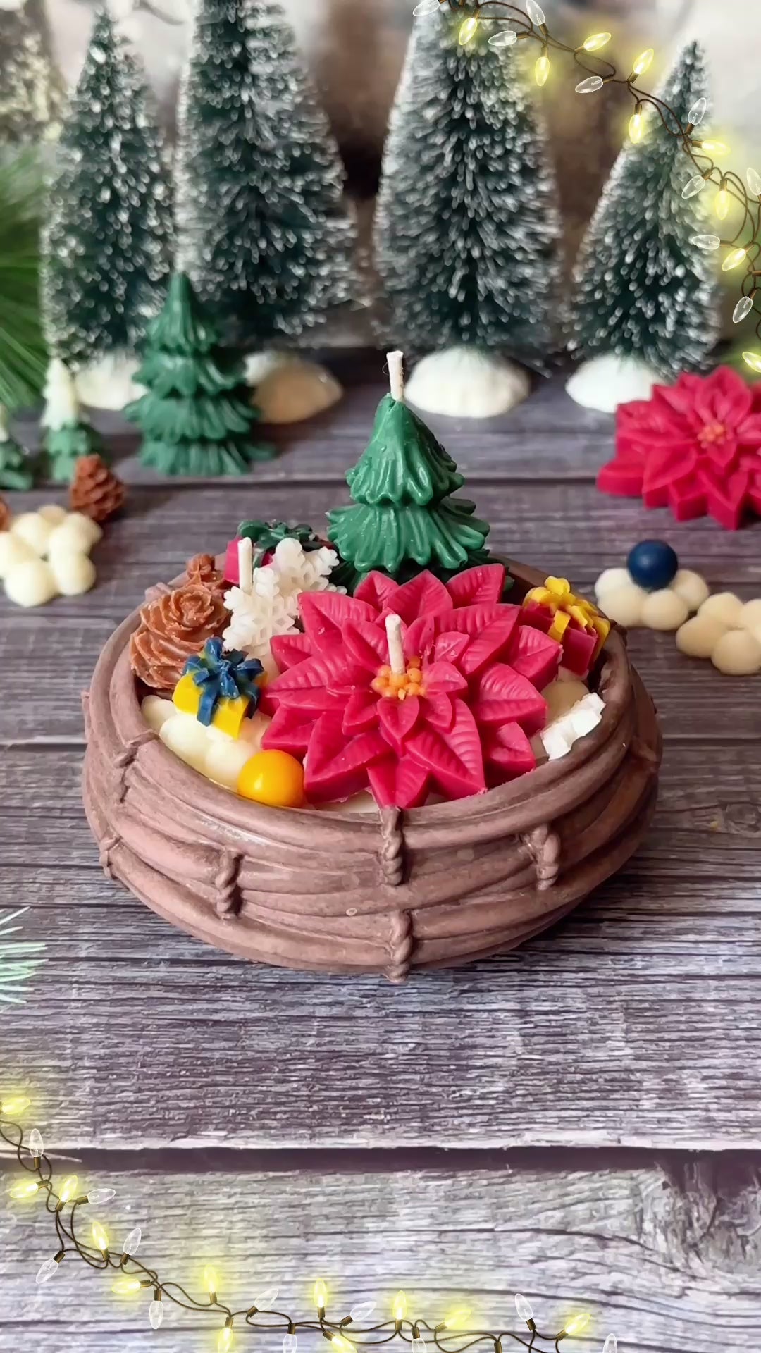 Basket of Joy Christmas Candle 🌺.