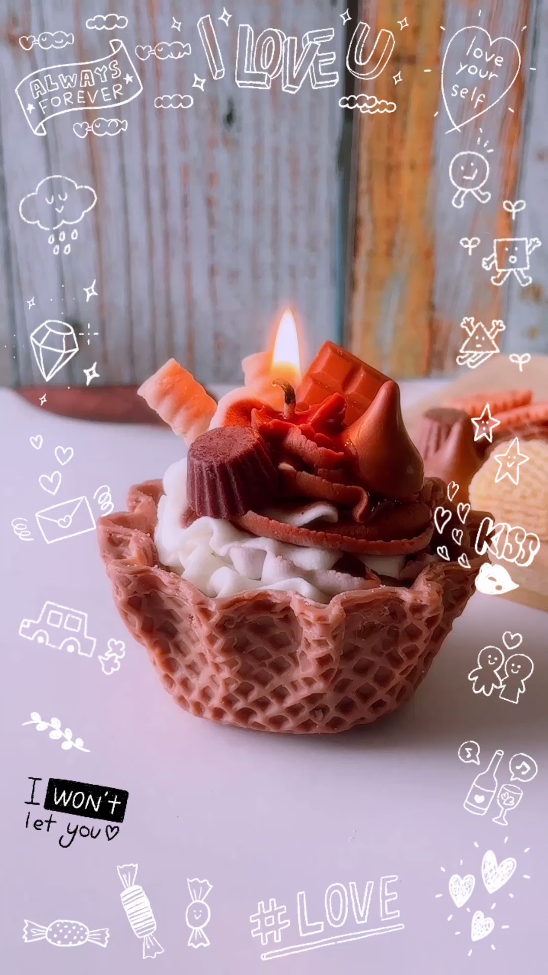 Soft Serve Ice Cream Candle