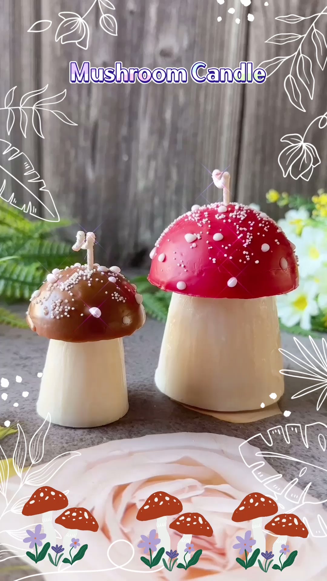Mushroom Candles 🍄