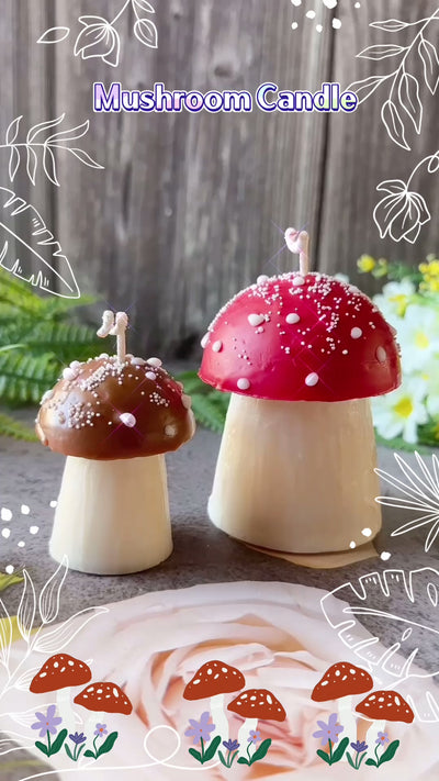 Mushroom Candles 🍄