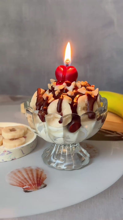 Banana Nut Sundae Candle