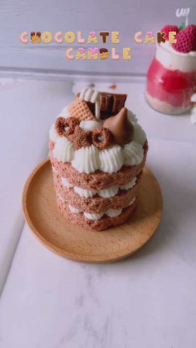 Sweet Chocolate | Macaron Cake Candle