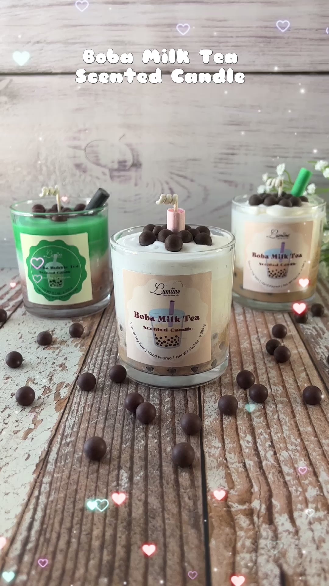 Boba Milk Tea Scented Candle ~ 🌱 Refillable 🌱