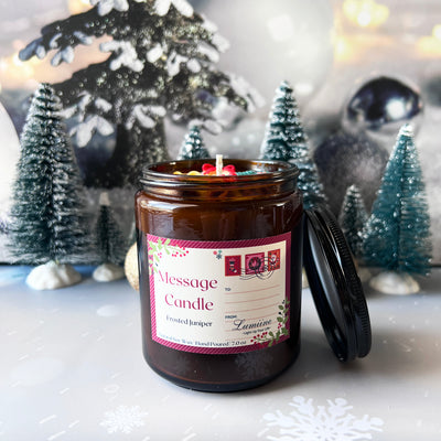Customized Message Candle 🌲 Christmas Edition 🌲