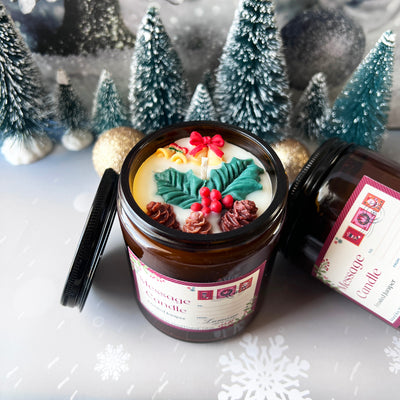 Customized Message Candle 🌲 Christmas Edition 🌲