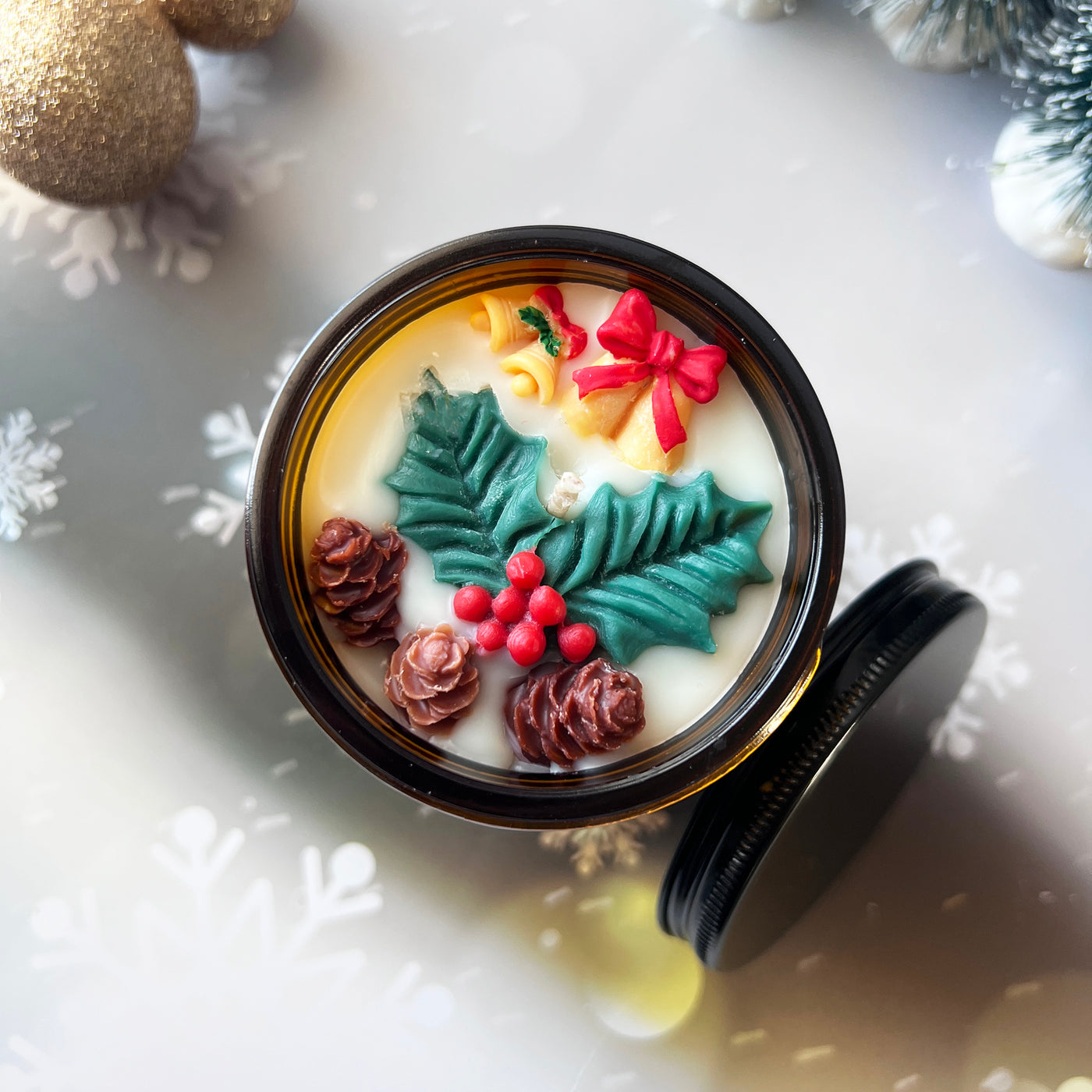 Customized Message Candle 🌲 Christmas Edition 🌲
