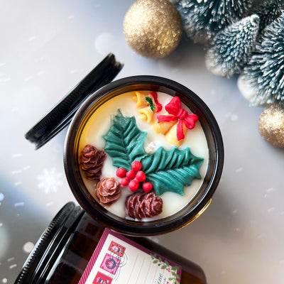 Customized Message Candle 🌲 Christmas Edition 🌲