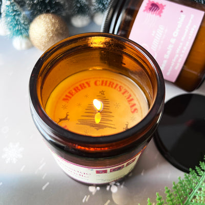 Customized Message Candle 🌲 Christmas Edition 🌲