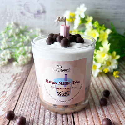 Boba Milk Tea Scented Candle ~ 🌱 Refillable 🌱