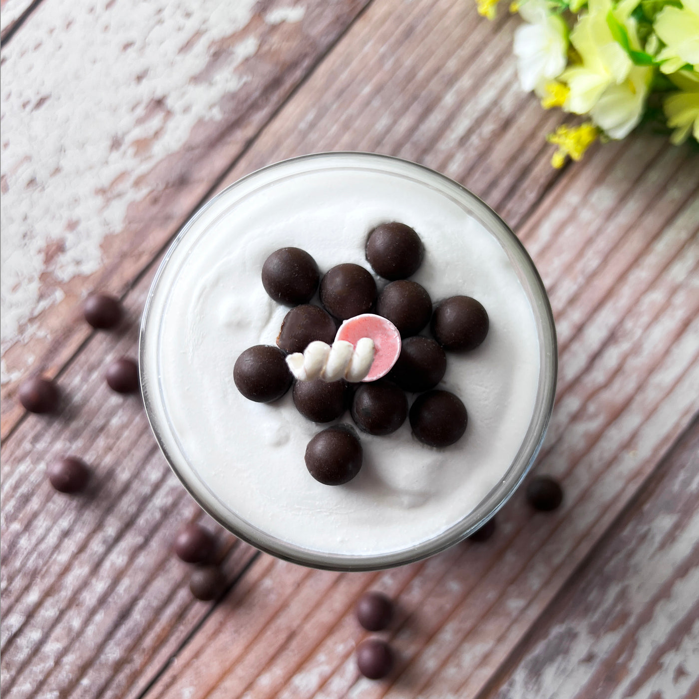 Boba Milk Tea Scented Candle ~ 🌱 Refillable 🌱