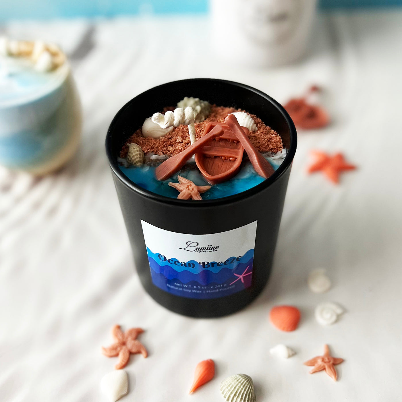 Ocean Breeze (II) Scented Candle 🛶 - Lumiine