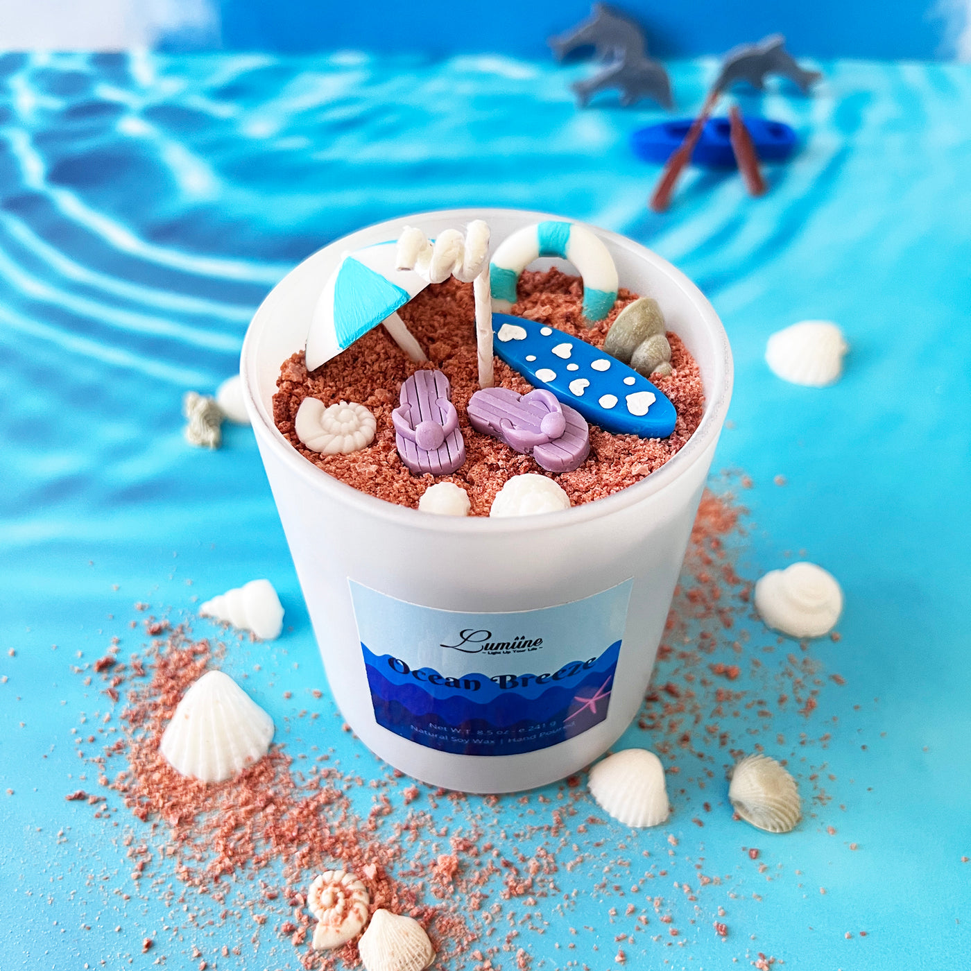 Ocean Breeze (II) Scented Candle 🛶 - Lumiine