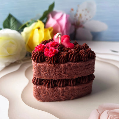 Chocolate Love Cake Candle