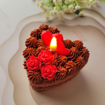 Chocolate Love Cake Candle