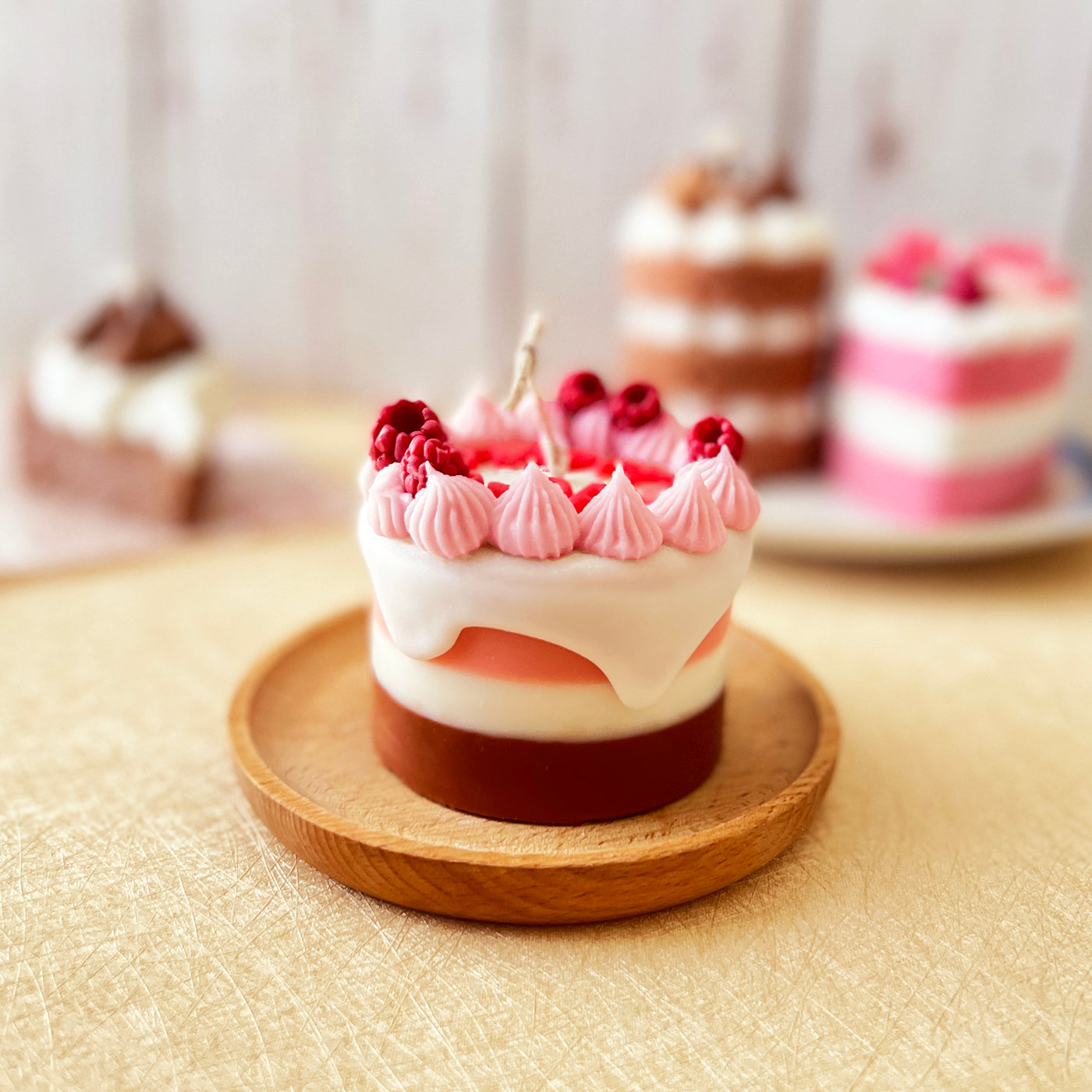 Raspberry Birthday Cake Candle