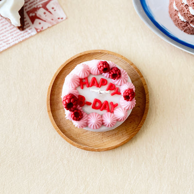 Raspberry Birthday Cake Candle