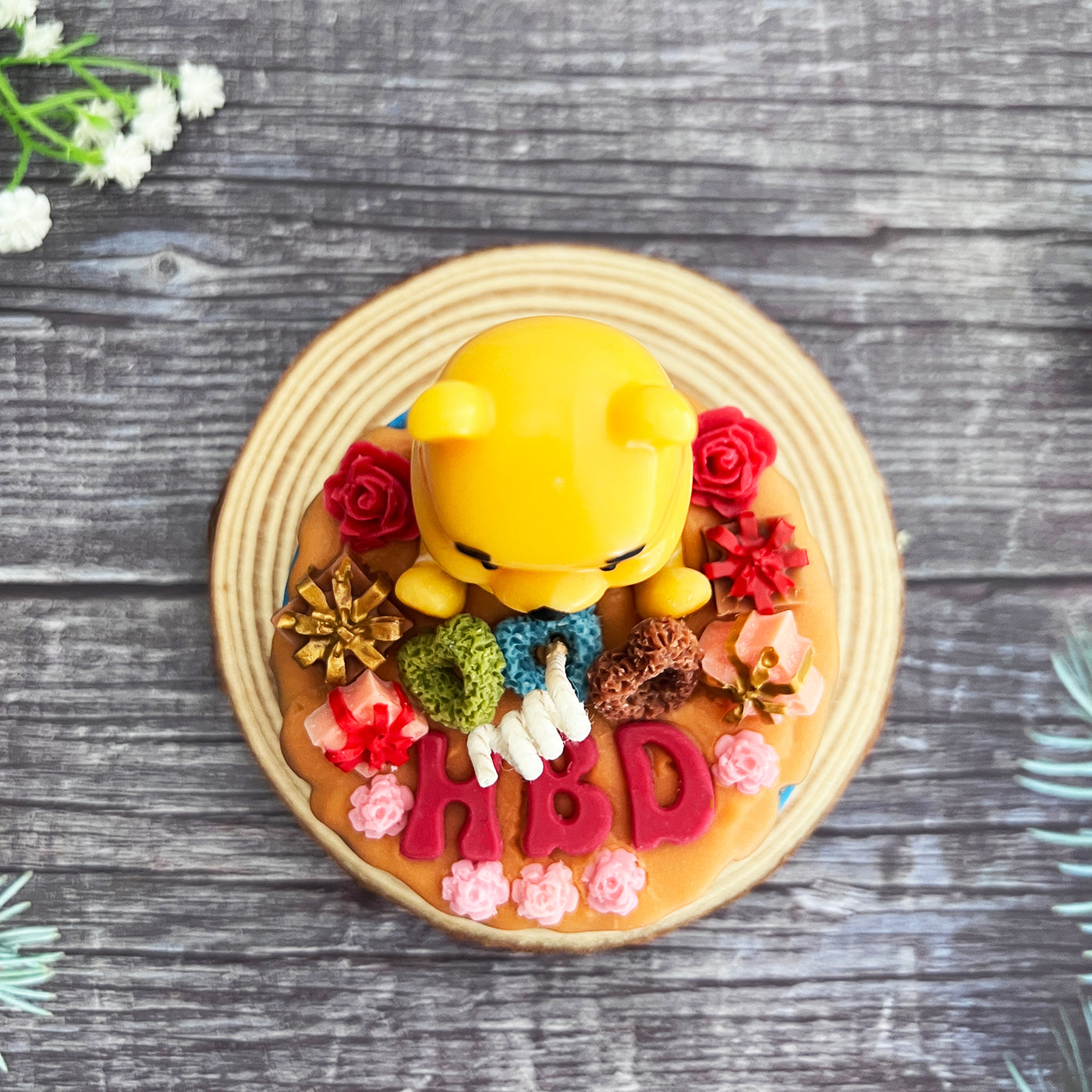 Honey Bear Birthday Candle