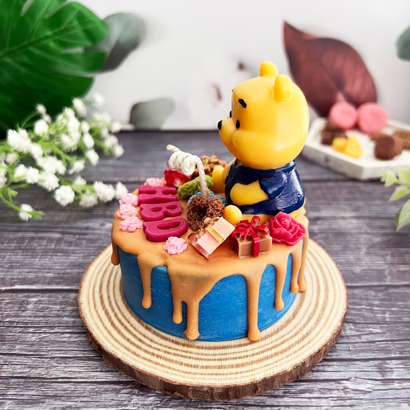 Honey Bear Birthday Candle