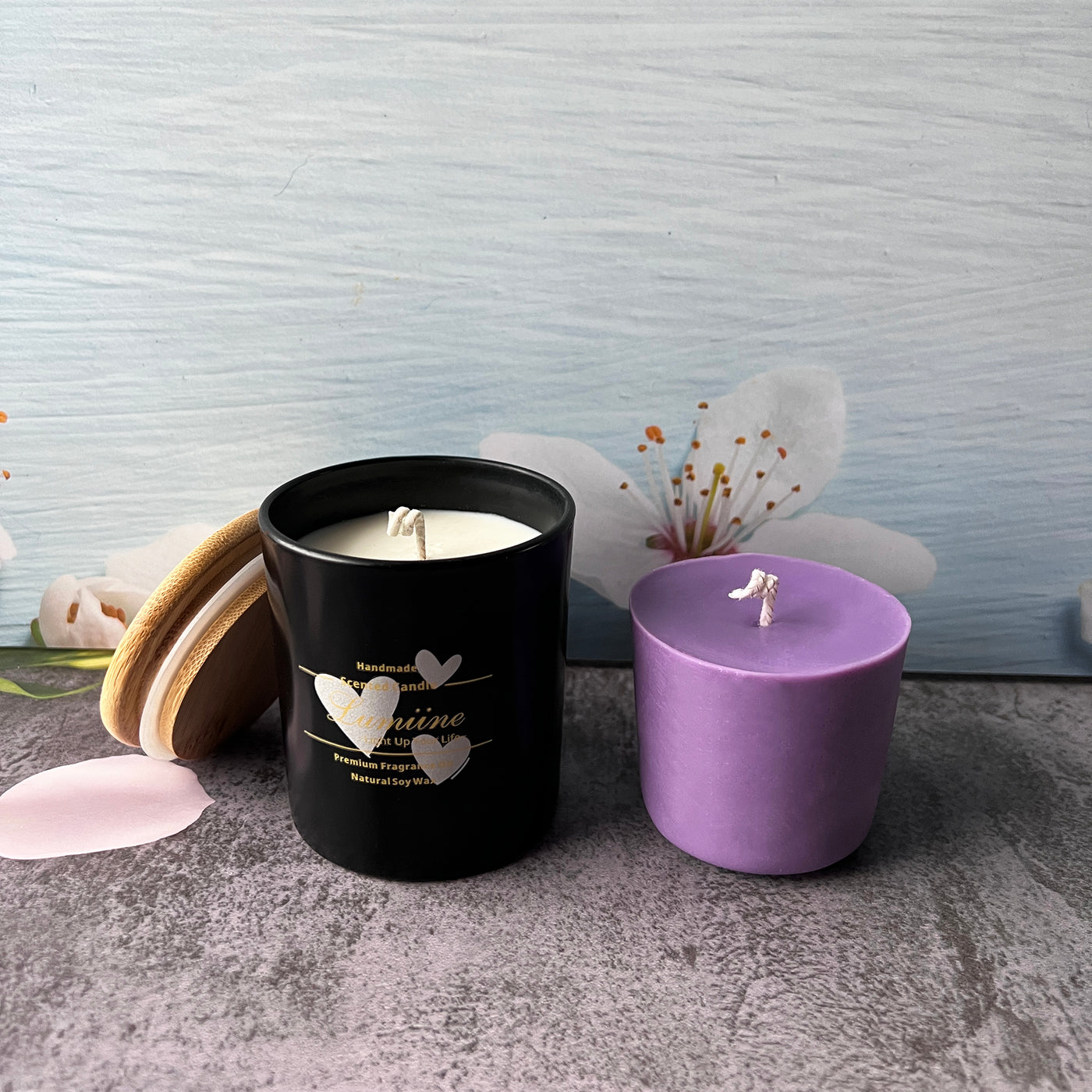 Candle Gift Set | 🌱 Refillable Candle ~ Black 🌱