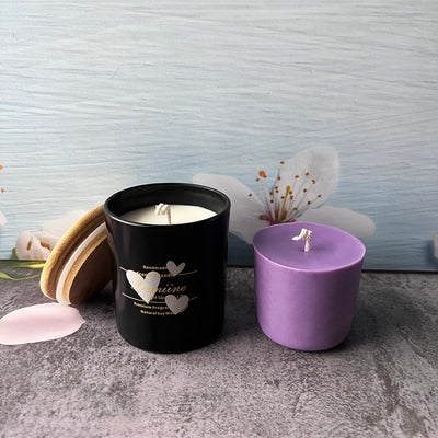 Candle Gift Set | 🌱 Refillable Candle ~ Black 🌱