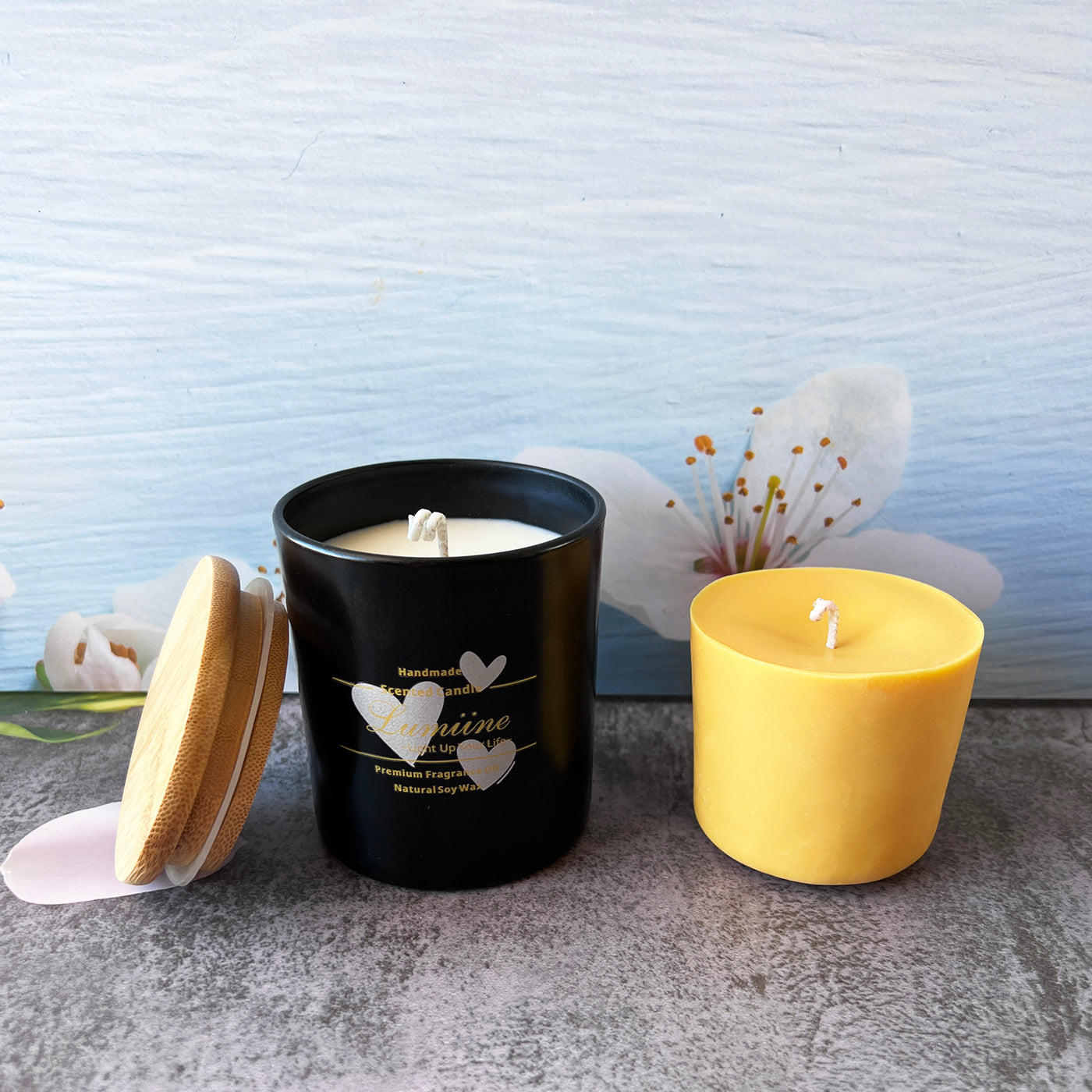 Candle Gift Set | 🌱 Refillable Candle ~ Black 🌱