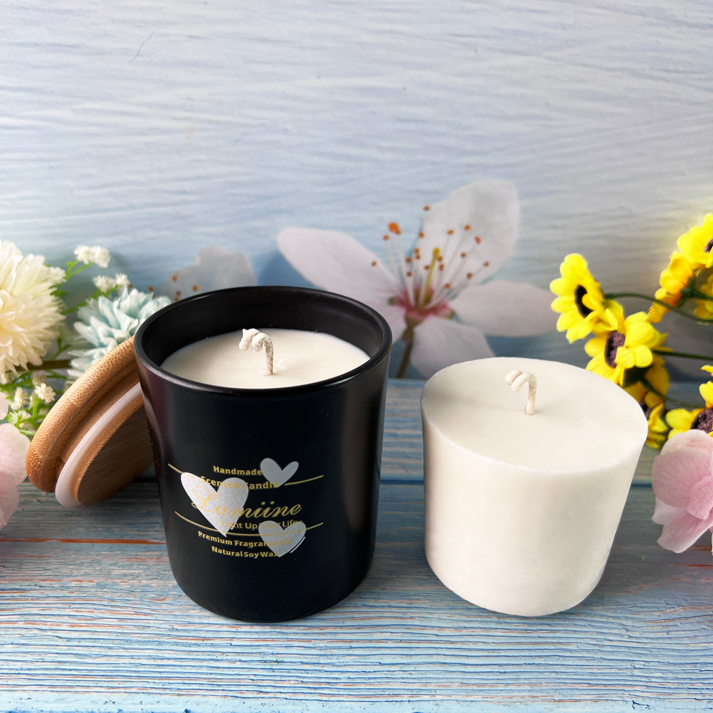 Candle Gift Set | 🌱 Refillable Candle ~ Black 🌱