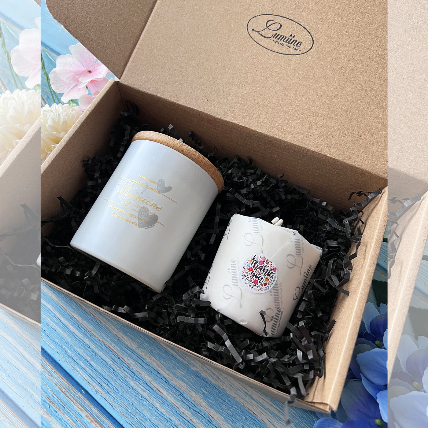 Candle Gift Set ~ 🌱 Refillable Candle | White 🌱