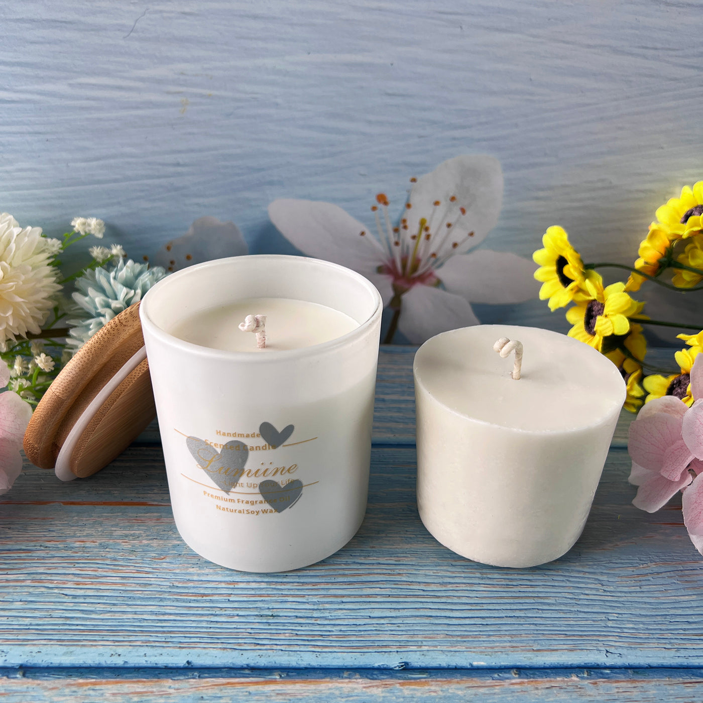 Candle Gift Set ~ 🌱 Refillable Candle | White 🌱