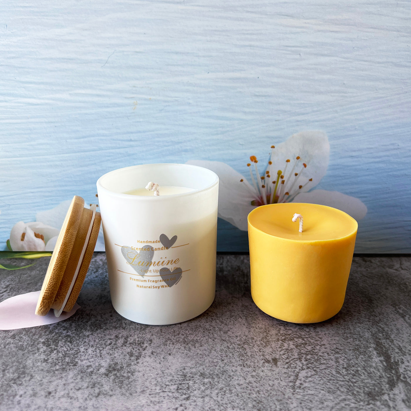 Candle Gift Set ~ 🌱 Refillable Candle | White 🌱