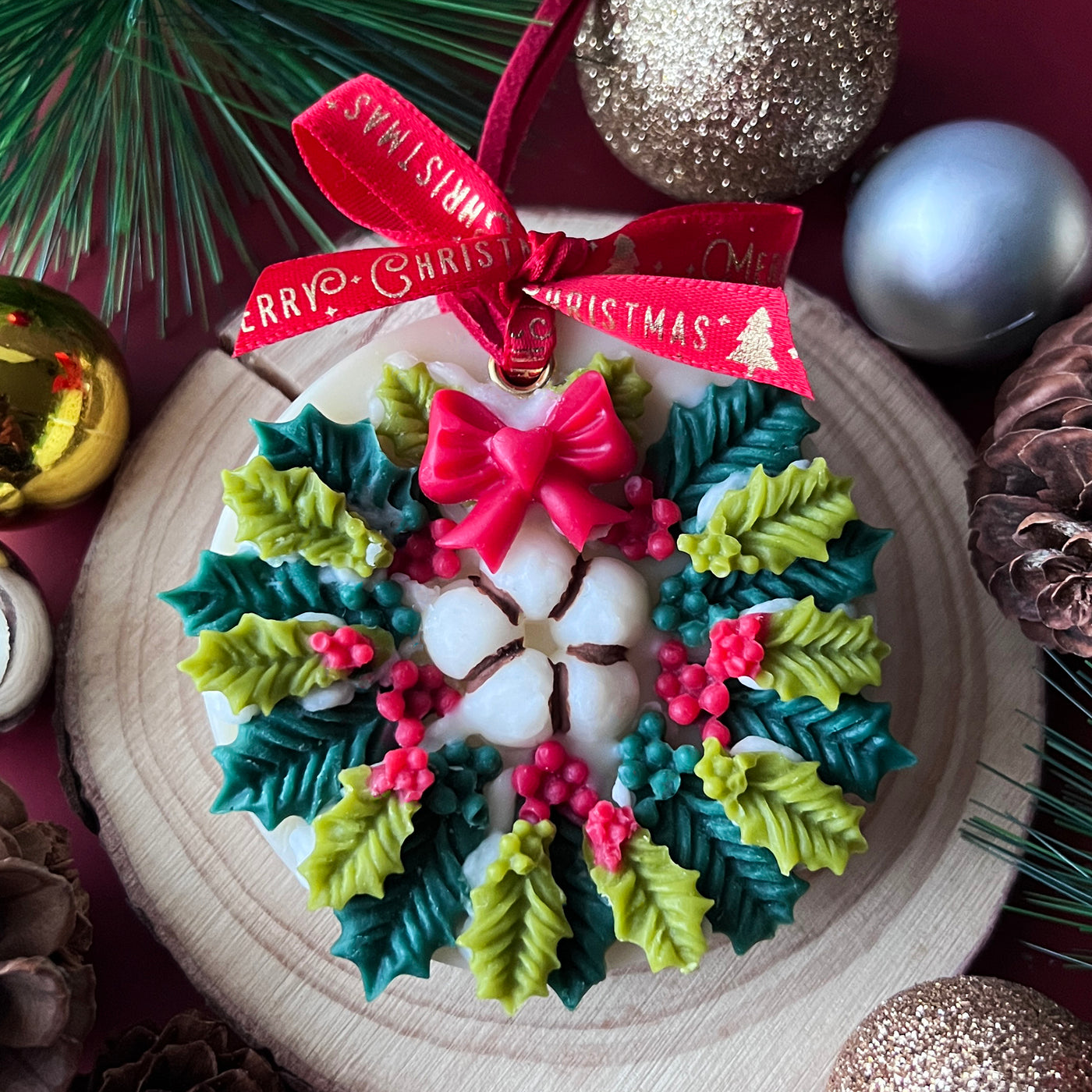 Scented Wax Sachet_Christmas Wreath | Air Freshener