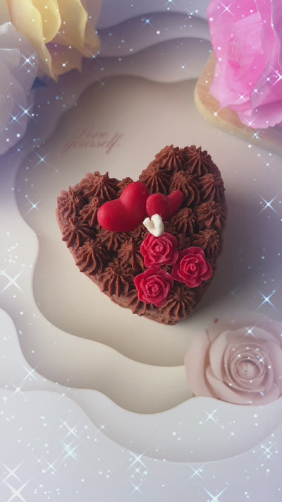Chocolate Love Cake Candle
