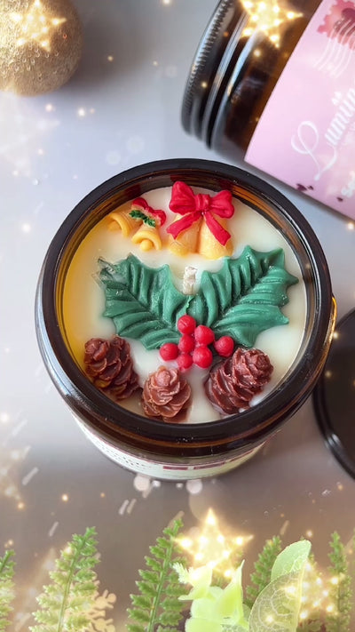 Customized Message Candle 🌲 Christmas Edition 🌲