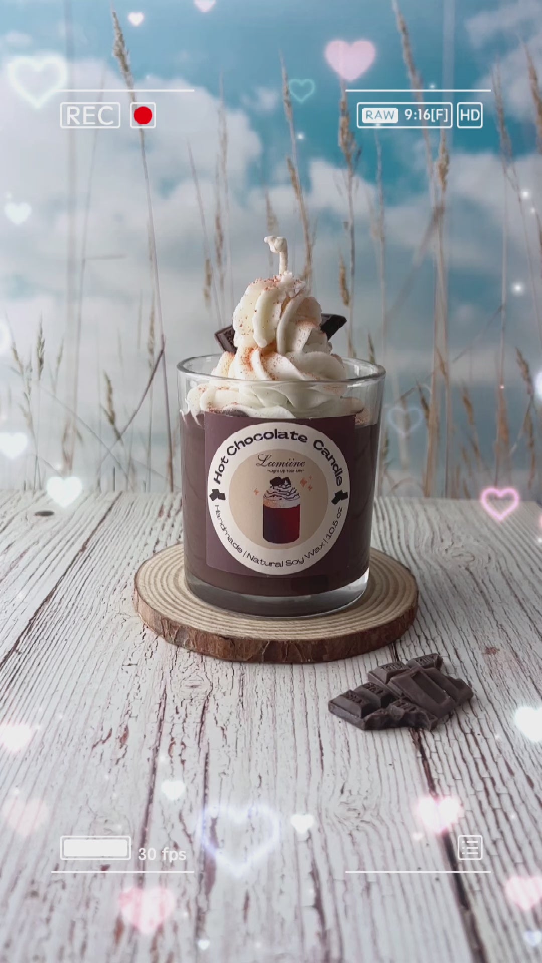 Rich Hot Chocolate Scented Candle ~ 🌱 Refillable 🌱